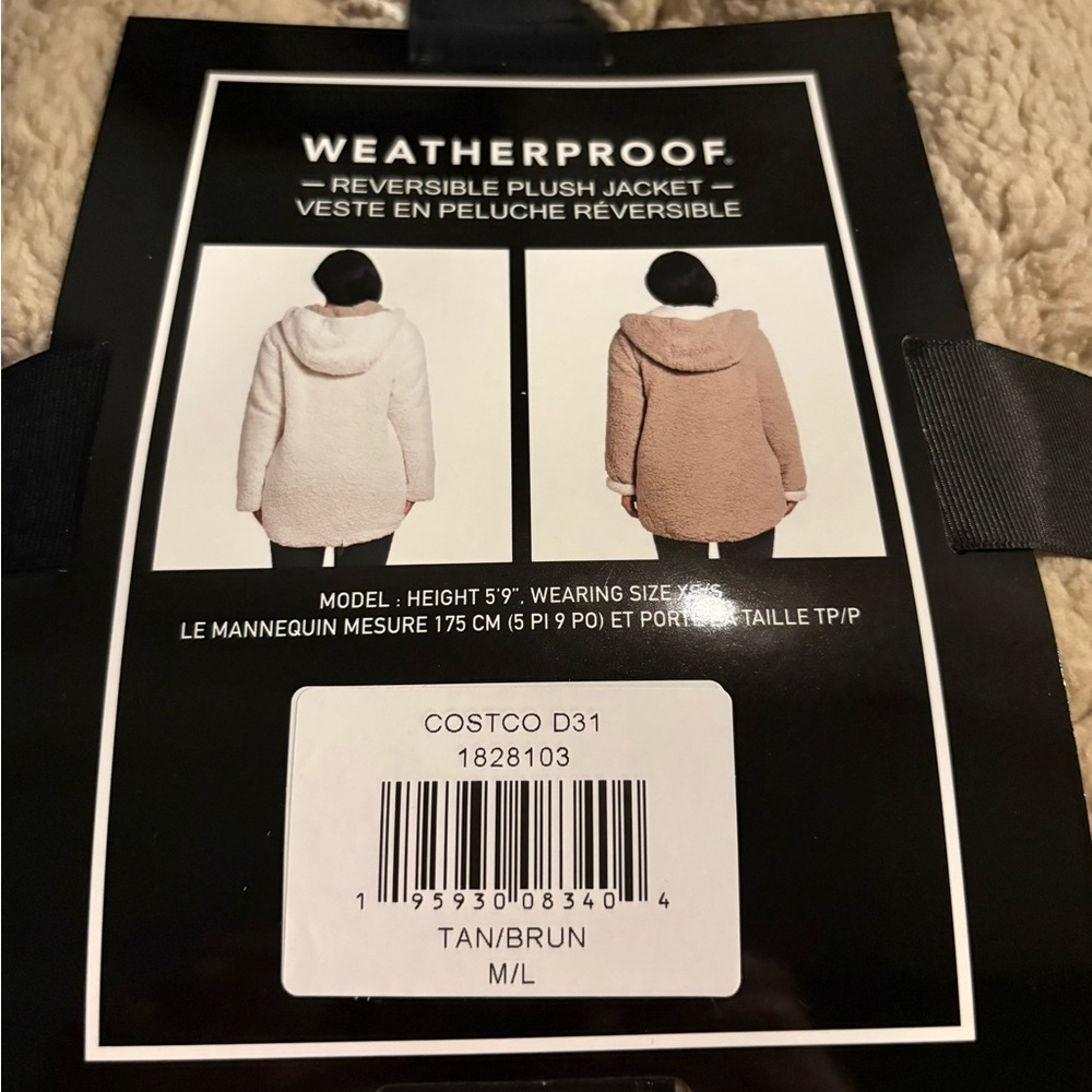 Weatherproof Reversible Plush Jacket